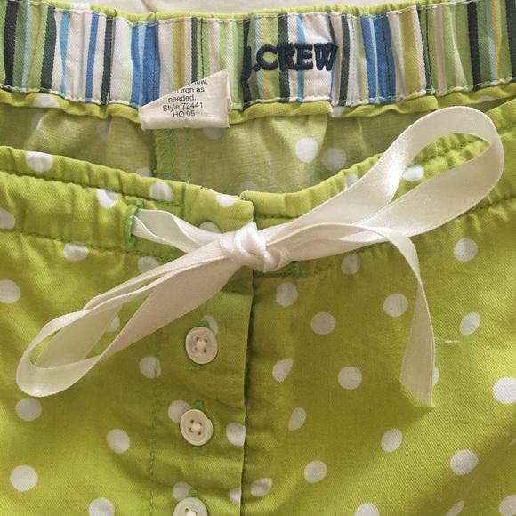 Cute JCrew green pajama bottoms S-M - Picture 5 of 7